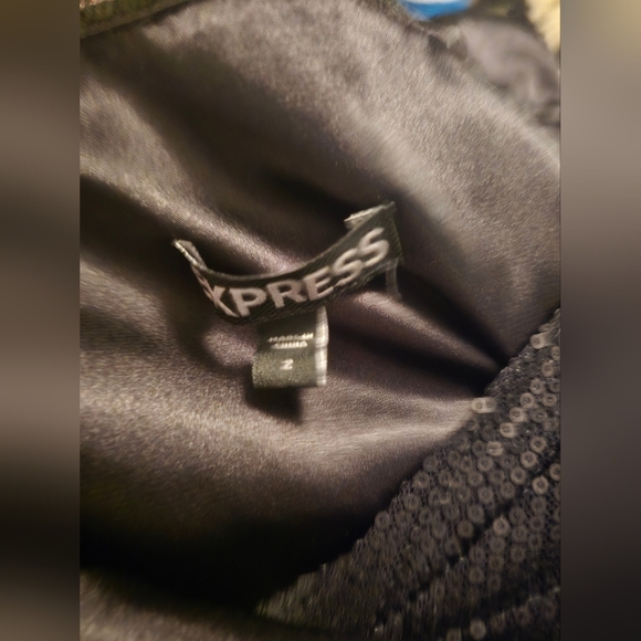 Express black dress with sequin details size 2 - Picture 10 of 10